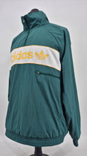 Load image into Gallery viewer, 2023 adidas Originals Linear Logo Windbreaker Dark Green Yellow WB OH
