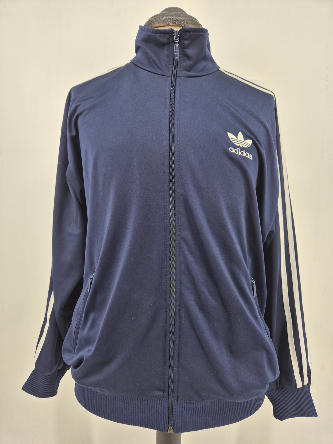 90s adidas Originals Firebird Navy OG Vintage Track Top M D5