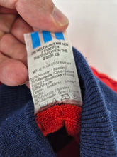 Load image into Gallery viewer, Vintage adidas Track Top LW Jacket S Small 80s made West Germany Red Blue
