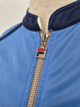 Load image into Gallery viewer, Fila Vintage Borg Track Top L Blue Navy White
