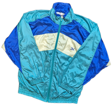 Load image into Gallery viewer, Vintage Puma Full Tracksuit D7 L XL Green Blue made in Taiwan
