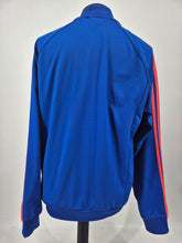 Load image into Gallery viewer, 2014 adidas Originals Dublin SST track top L Blue Orange
