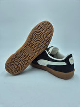 Load image into Gallery viewer, BNIB Puma Palermo Premium Leather Trainers Black White 8 8.5 9 10
