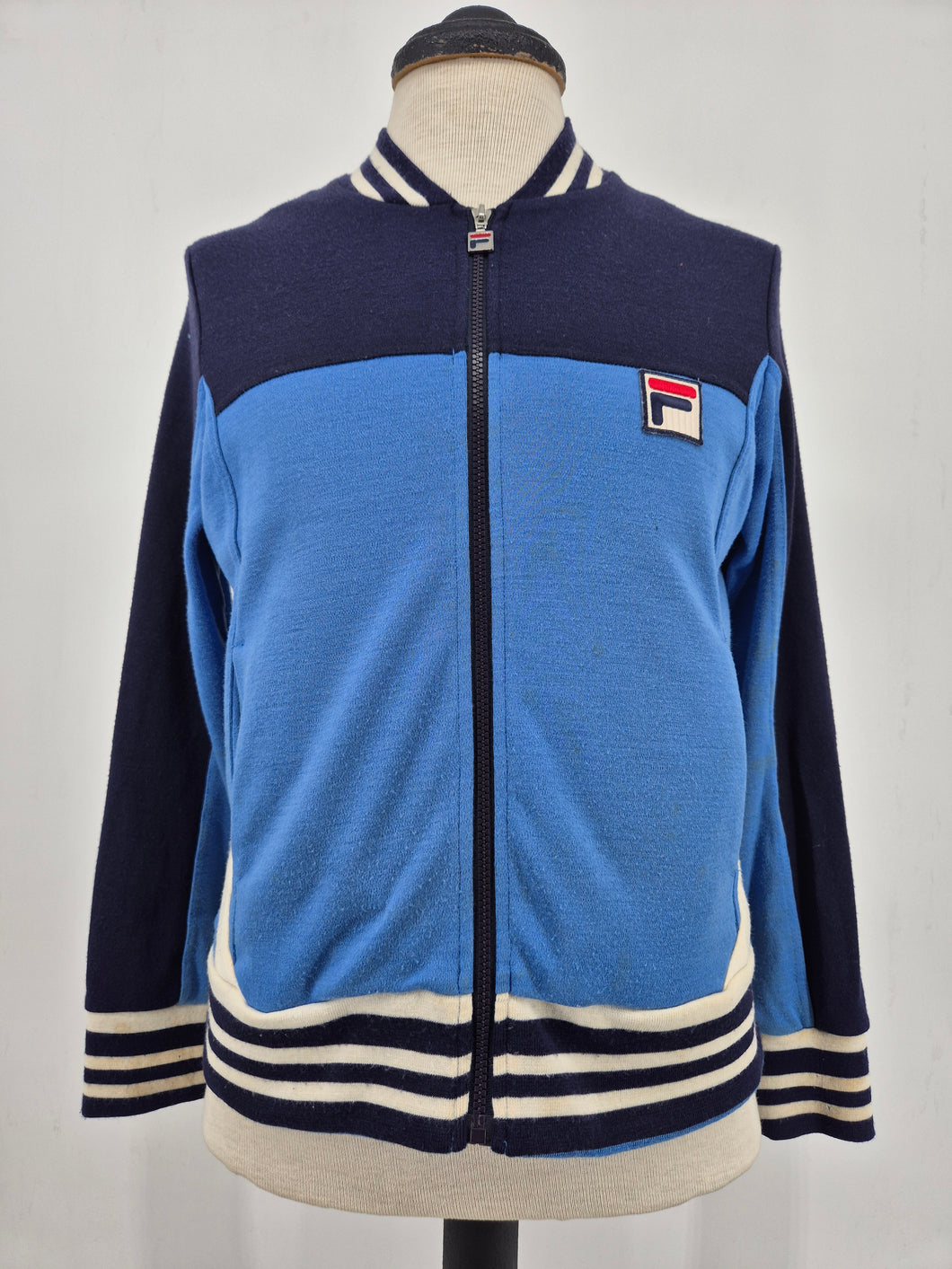 Fila Heritage Line Snow Time Track Top S Navy Blue Grade B