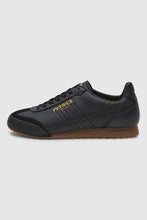 Load image into Gallery viewer, BNIB Patrick Villian Leather Trainers Black Gold 9 9.5
