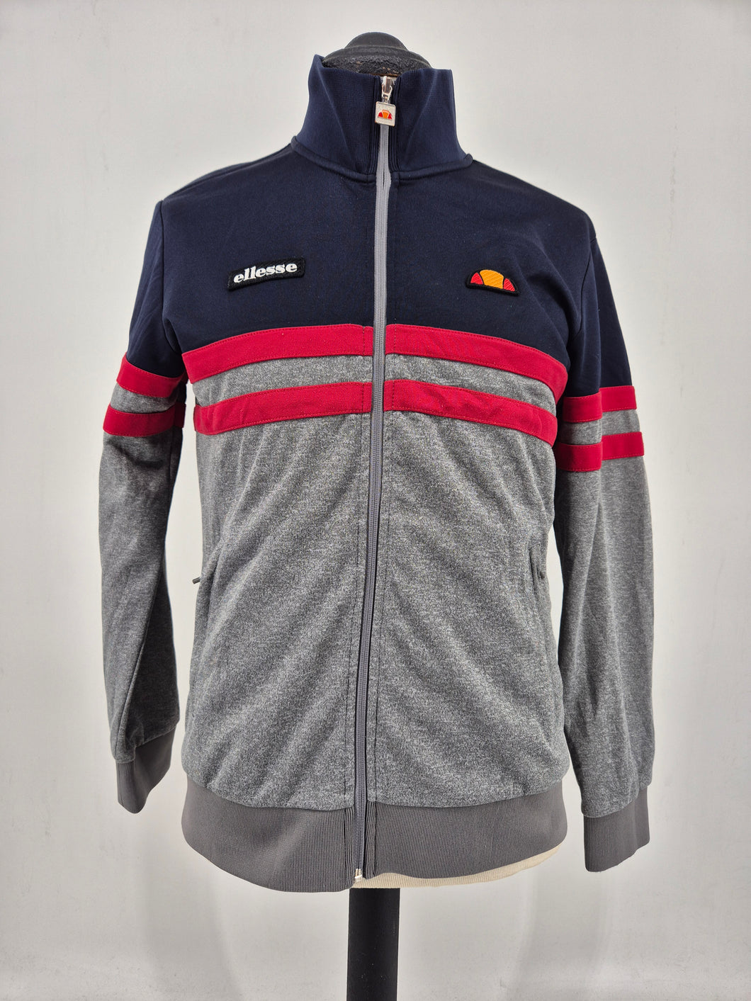 Ellesse Heritage Rimini Track Top M Grey Red Navy