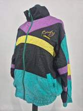 Load image into Gallery viewer, Vintage 80s Funky Track Top XL XXL Festival Colourful
