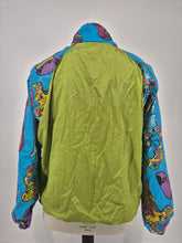 Load image into Gallery viewer, Vintage 80s Funky Track Top L Festival Colourful
