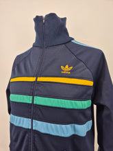 Load image into Gallery viewer, adidas Originals First Vintage Track Top D6 180 M Navy Blue Green Yellow made in France
