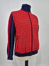 Load image into Gallery viewer, Vintage adidas Track Top LW Jacket S Small 80s made West Germany Red Blue
