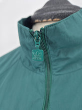 Load image into Gallery viewer, 2023 adidas Originals Linear Logo Windbreaker Dark Green Yellow WB OH
