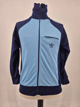Load image into Gallery viewer, Vintage adidas Originals Trefoil Ventex Track Top made in France S/M Small Medium Blue Navy

