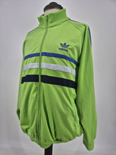 Load image into Gallery viewer, Vintage 90s adidas Originals First Track Top Large L Green Blue White
