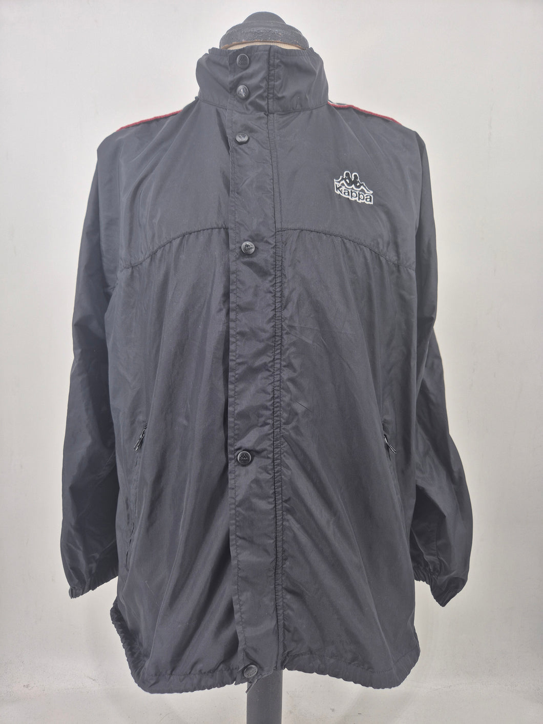 90s Vintage Kappa WB Jacket L Black Red