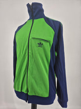 Load image into Gallery viewer, 70s Ventex adidas Originals Green Navy Vintage Track Top XL made in France
