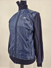Load image into Gallery viewer, Vintage Puma 70s Track Top S Small Navy made in West Germany
