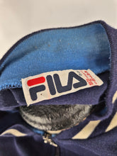 Load image into Gallery viewer, Fila Heritage Line Snow Time Track Top S Navy Blue Grade B
