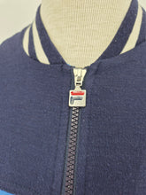 Load image into Gallery viewer, Fila Heritage Line Snow Time Track Top S Navy Blue Grade B
