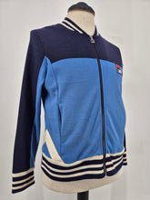 Load image into Gallery viewer, Fila Heritage Line Snow Time Track Top S Navy Blue Grade B
