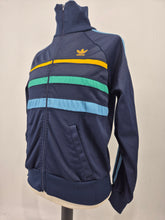 Load image into Gallery viewer, adidas Originals First Vintage Track Top D6 180 M Navy Blue Green Yellow made in France
