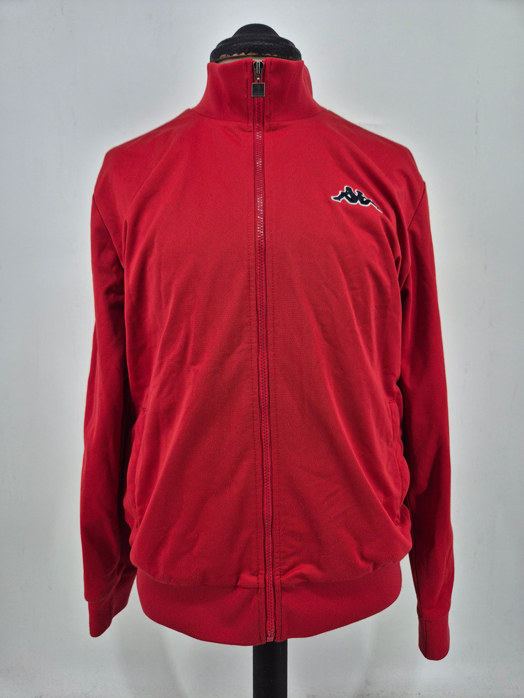 Kappa M Tapered Track Top Red Navy