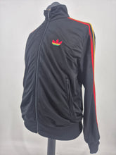 Load image into Gallery viewer, 2007 adidas Originals Jamaica Firebird Vintage Track Top M Black Red Yellow Green
