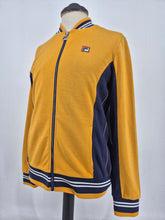 Load image into Gallery viewer, Fila Settanta Track Top M Mustard Navy
