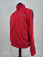 Load image into Gallery viewer, Kappa M Tapered Track Top Red Navy
