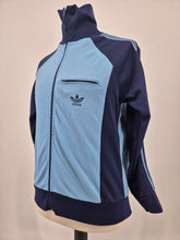 Load image into Gallery viewer, Vintage adidas Originals Trefoil Ventex Track Top made in France S/M Small Medium Blue Navy
