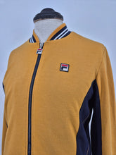 Load image into Gallery viewer, Fila Settanta Track Top M Mustard Navy
