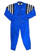 Load image into Gallery viewer, Vintage adidas Equipment Full Tracksuit XL made in Taiwan Blue Black White
