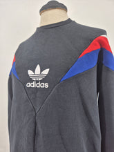 Load image into Gallery viewer, 2017 adidas Originals Neva Crew Sweatshirt L Black White Red Blue
