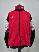 Load image into Gallery viewer, Vintage Puma 80s Track Top XXL made in Thailand Black Red
