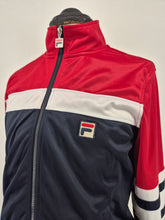 Load image into Gallery viewer, Fila Vintage Courto The Business Track Top M Red White Navy
