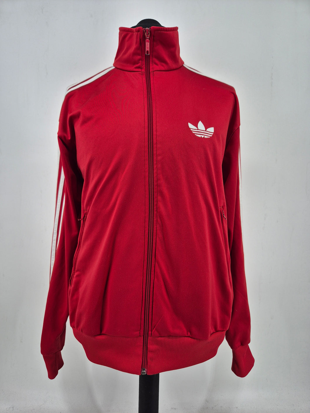 2010 adidas Originals Firebird Track Top L Red White