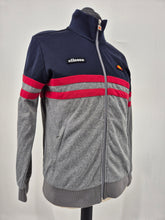 Load image into Gallery viewer, Ellesse Heritage Rimini Track Top M Grey Red Navy
