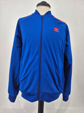 Load image into Gallery viewer, 2014 adidas Originals Dublin SST track top L Blue Orange
