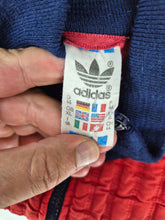 Load image into Gallery viewer, Vintage adidas Track Top LW Jacket S Small 80s made West Germany Red Blue
