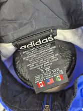 Load image into Gallery viewer, Vintage adidas Equipment Full Tracksuit XL made in Taiwan Blue Black White
