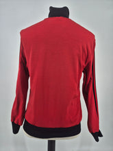 Load image into Gallery viewer, Vintage 70s adidas Originals Firebird Track Top 180 M Red Black
