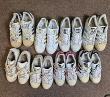 Load image into Gallery viewer, 8 x adidas Originals Superstar trainers sizes 4.5 - 6.5 reseller
