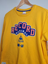Load image into Gallery viewer, Le Coq Sportif Record Dumonde 18-12 Yellow Crew Neck Sweatshirt M

