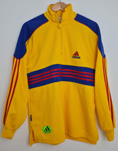 Load image into Gallery viewer, Vintage 90&#39;s adidas Yellow 3/4 Zip Pullover L/XL D9
