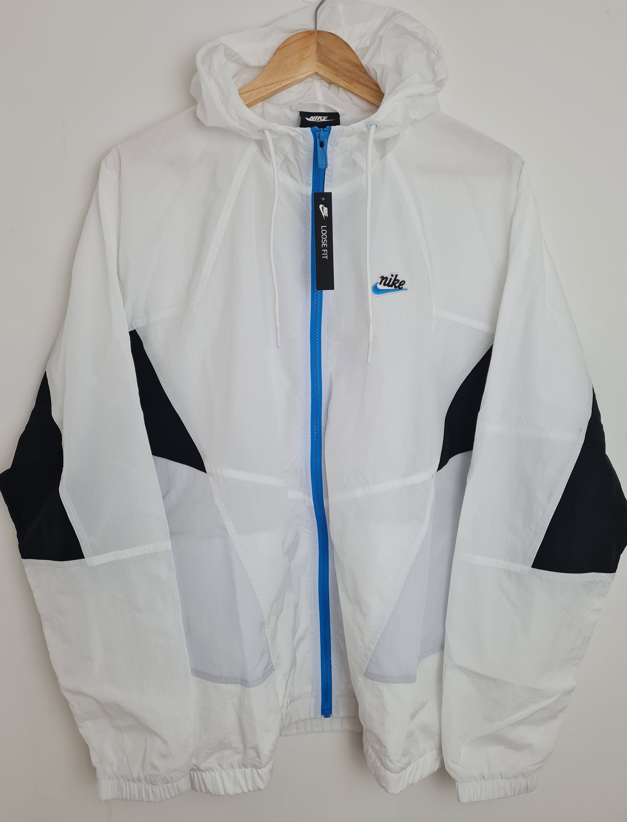 Nike Sportswear Heritage Windbreaker Signature Jacket White BNWT M pontone classics