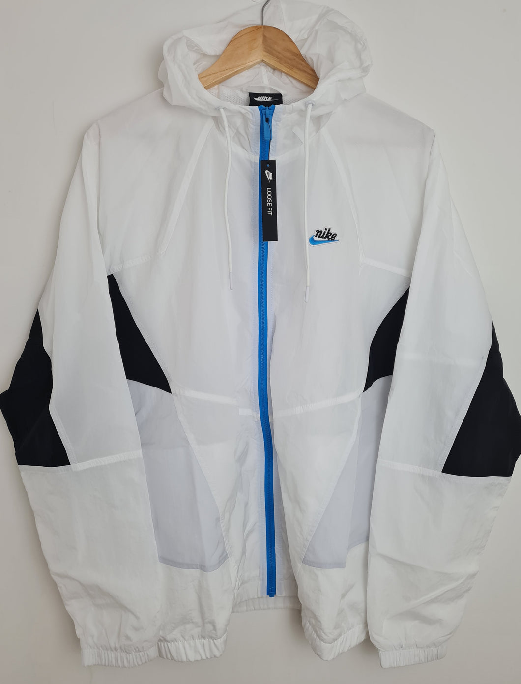 Nike Sportswear Heritage Windbreaker Signature Jacket - White BNWT M