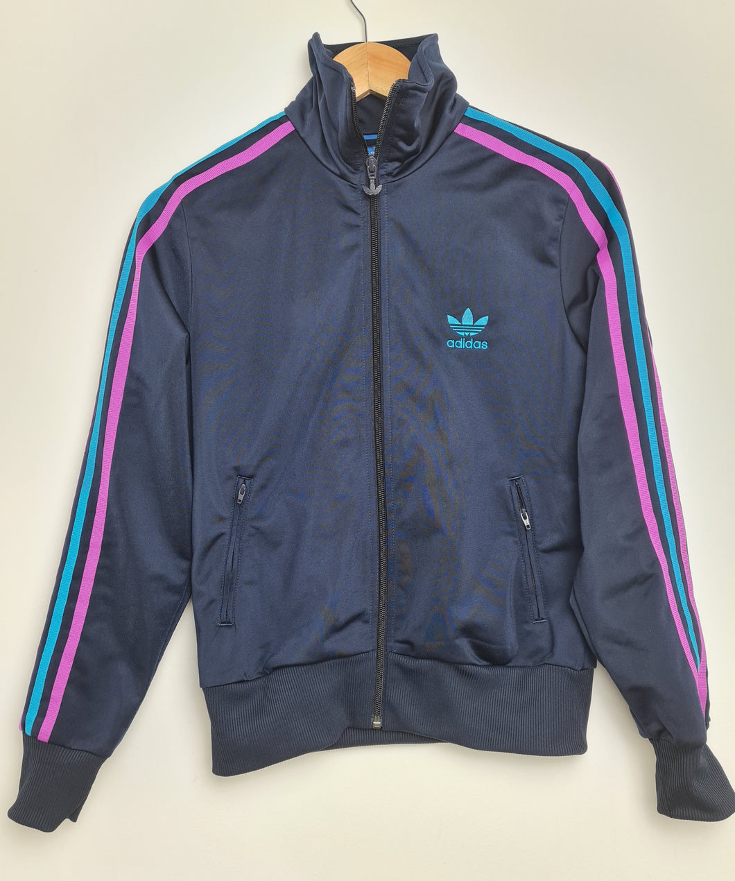 Adidas Womens Firebird track top legend INK vivid Pink Small S