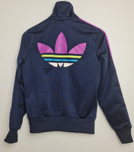 Load image into Gallery viewer, Adidas Womens Firebird track top legend INK vivid Pink Small S

