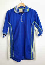 Load image into Gallery viewer, Vintage 90&#39;s adidas Equipment polo shirt XL blue white yellow
