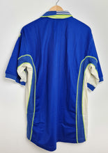 Load image into Gallery viewer, Vintage 90&#39;s adidas Equipment polo shirt XL blue white yellow
