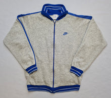 Load image into Gallery viewer, Vintage Nike Fleece Track Top XL made in Denmark Grey Blue
